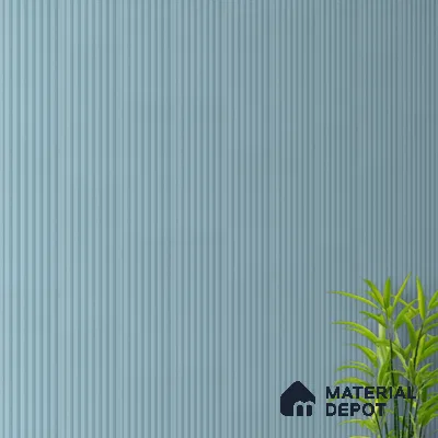 Cloud Grey Plain Colour Look PN 07480 8 ft x 4.8 inch PVC Panel - 10 mm | Suitable for Living Room, Bedroom & Office | Width is Subjected to 5% Variation