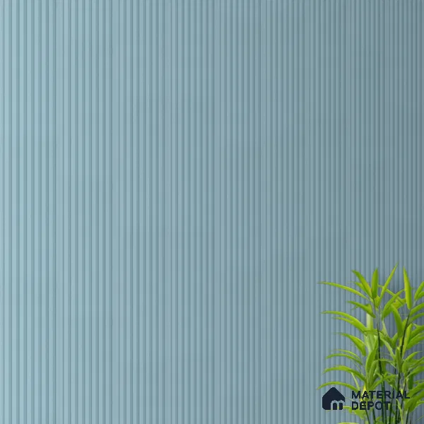 Cloud Grey Plain Colour Look PN 07480 8 ft x 4.8 inch PVC Panel - 10 mm | Suitable for Living Room, Bedroom & Office | Width is Subjected to 5% Variation