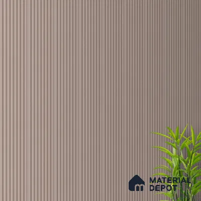 Cloud Grey Plain Colour Look PN 07481 8 ft x 4.8 inch PVC Panel - 10 mm | Suitable for Living Room, Bedroom & Office | Width is Subjected to 5% Variation