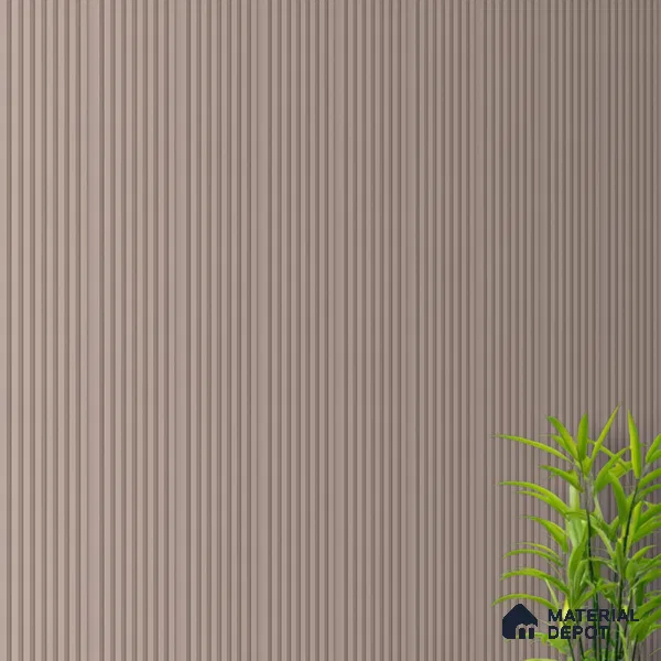 Cloud Grey Plain Colour Look PN 07481 8 ft x 4.8 inch PVC Panel - 10 mm | Suitable for Living Room, Bedroom & Office | Width is Subjected to 5% Variation