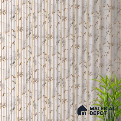 Dove Grey Marble Look PN 07495 8 ft x 6 inch PVC Panel - 10 mm | Suitable for Living Room, Bedroom & Office | Width is Subjected to 5% Variation