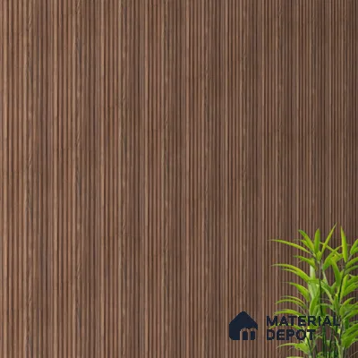 PN 07499 Wood Look Louver 8 ft x 0.5 ft Texture Finish  - 10 mm | Suitable for Feature Wall, TV Unit & Living Room
