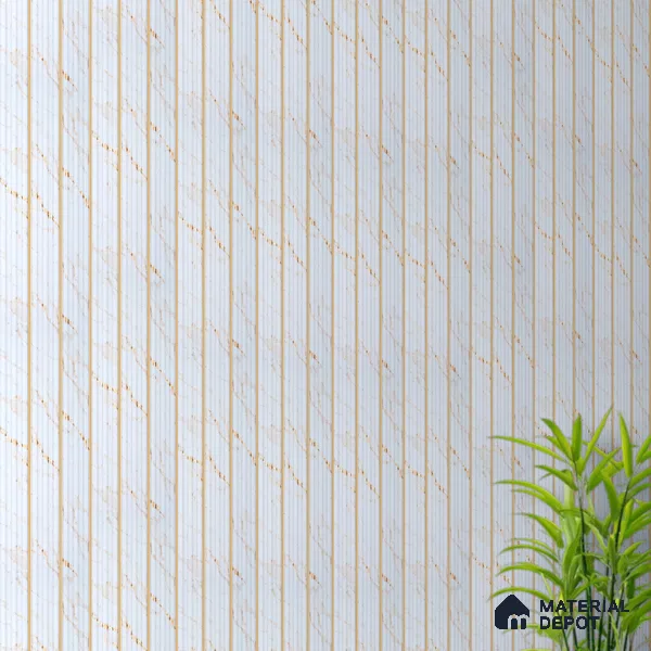 PN 07500 Marble Look Louver 8 ft x 0.5 ft Texture Finish  - 10 mm | Suitable for Feature Wall, TV Unit & Living Room