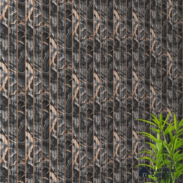 Wenge Brown Marble Look PN 07507 8 ft x 6 inch PVC Panel - 10 mm | Suitable for Living Room, Bedroom & Office | Width is Subjected to 5% Variation