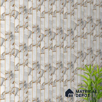 Dove Grey Marble Look PN 07508 8 ft x 6 inch PVC Panel - 10 mm | Suitable for Living Room, Bedroom & Office | Width is Subjected to 5% Variation