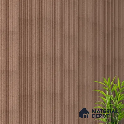 Brown Stone Look Charcoal Louver/Panel 9.5 ft x 5 inch - 12 mm | Ideal for Feature Wall, Living Room, Bedroom, Home, TV Unit | PN 07596