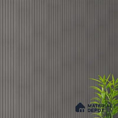 Mid Grey Plain Colour Look PN 07605 9.5 ft x 4.9 inch Charcoal Panel - 12 mm | Suitable for Feature Wall, TV Unit & Living Room | Width is Subjected to 5% Variation