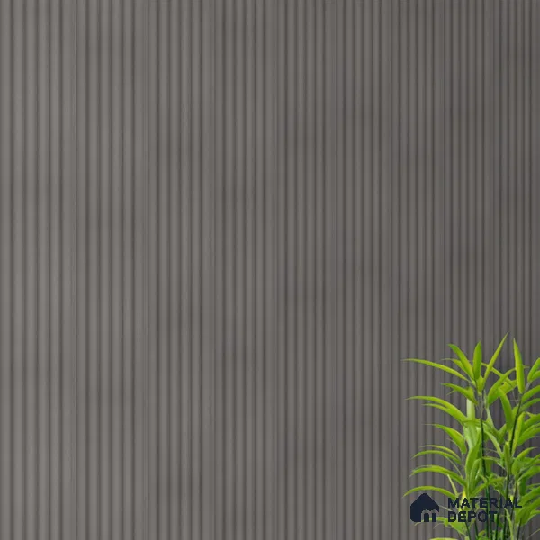 Mid Grey Plain Colour Look PN 07605 9.5 ft x 4.9 inch Charcoal Panel - 12 mm | Suitable for Feature Wall, TV Unit & Living Room | Width is Subjected to 5% Variation