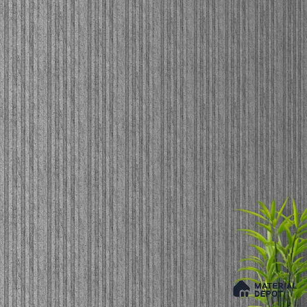 Grey Stone Look Charcoal Louver/Panel 9.5 ft x 5 inch - 12 mm | Ideal for Feature Wall, Living Room, Bedroom, Home, TV Unit | PN 07609