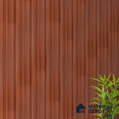 Brown Wood PN 07687 9.1 ft x 5 inch Charcoal Louvers/Panels - 12 mm | Suitable for Feature Wall, TV Unit & Living Room | Width is Subjected to 5% Variation