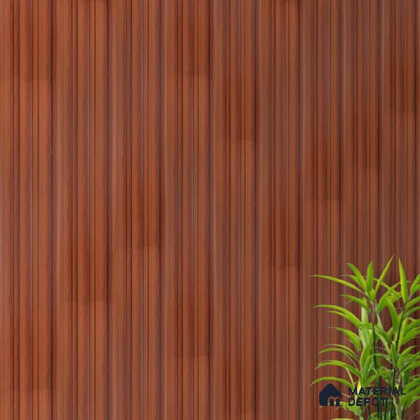 Brown Wood PN 07687 9.1 ft x 5 inch Charcoal Louvers/Panels - 12 mm | Suitable for Feature Wall, TV Unit & Living Room | Width is Subjected to 5% Variation