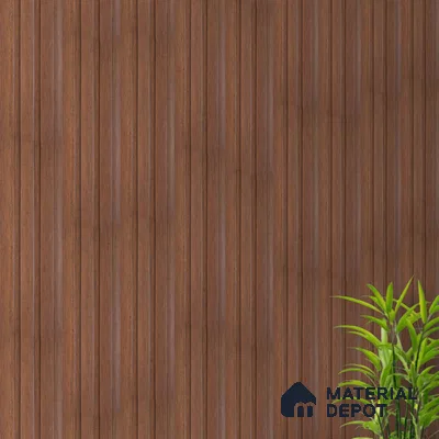 Brown Wood PN 07700 9.1 ft x 5 inch Charcoal Louvers/Panels - 12 mm | Suitable for Feature Wall, TV Unit & Living Room | Width is Subjected to 5% Variation