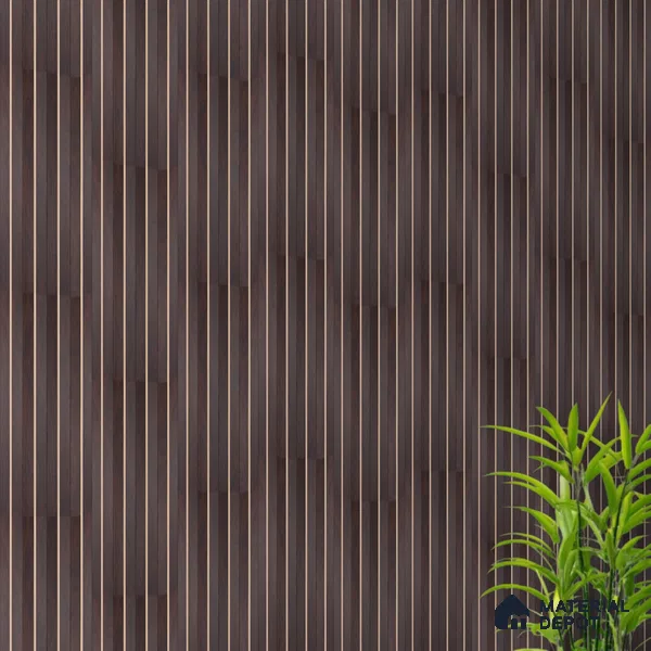 Wooden Look PN 07706 9.1 ft x 4.9 inch Charcoal Panel - 12 mm | Suitable for Living Room, Bedroom & TV Cabinet | Width is Subjected to 5% Variation