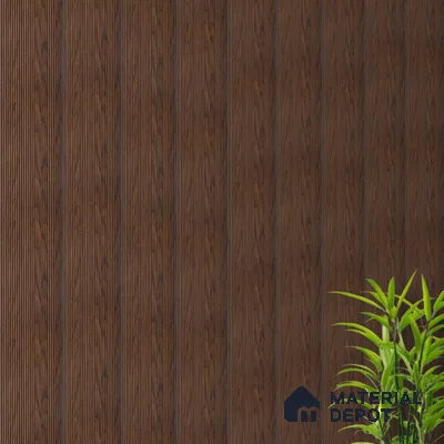 Wooden Look PN 07795 8 ft x 7.8 inch Charcoal Panel - 6 mm | Suitable for Living Room, Bedroom & Office | Width is Subjected to 5% Variation