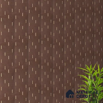 Coffee Brown Geometric Look PN 07808 8 ft x 7.8 inch Charcoal Panel - 6 mm | Suitable for Living Room, Bedroom & Office | Width is Subjected to 5% Variation