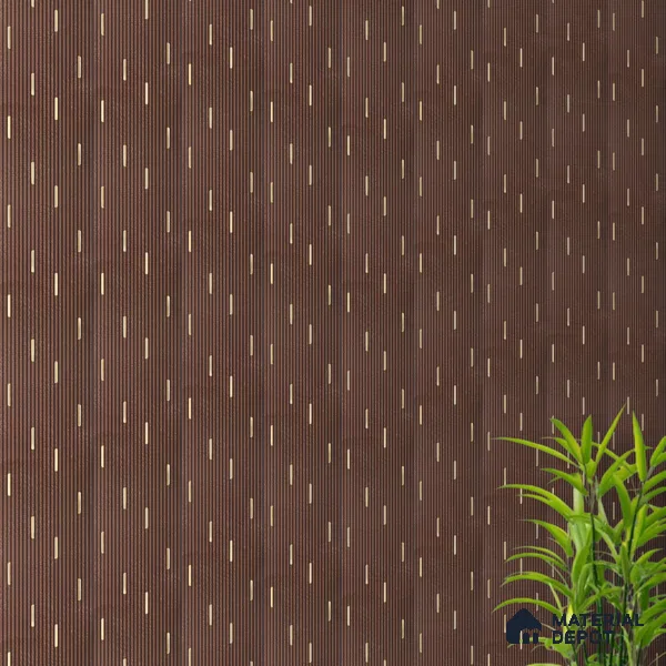 Coffee Brown Geometric Look PN 07808 8 ft x 7.8 inch Charcoal Panel - 6 mm | Suitable for Living Room, Bedroom & Office | Width is Subjected to 5% Variation