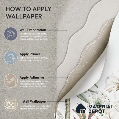 H901711 A Story by the Garden Wallpaper,Customised Sukoon Series Sanddtone Nature Design (Customised Size Wallpaper)