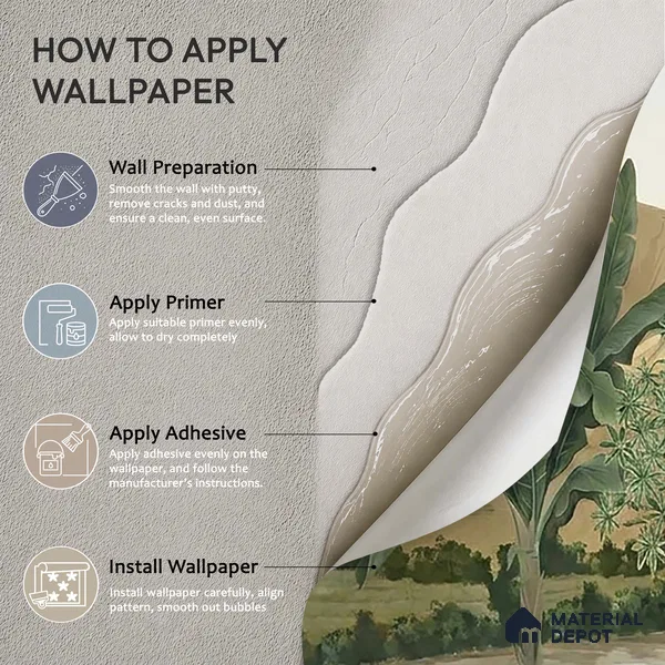 Andaaj, Lush Forest Theme Wallpaper for Rooms, Customised Sukoon Series Canvas Nature Design (Customised Size Wallpaper)