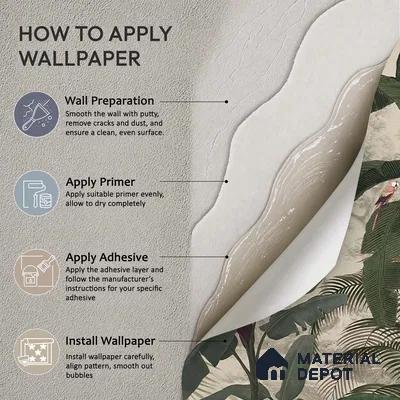 Coastal Life, Tropical Theme Wallpaper, Customised Sukoon Series Handmade Tropical Design (Customised Size Wallpaper)