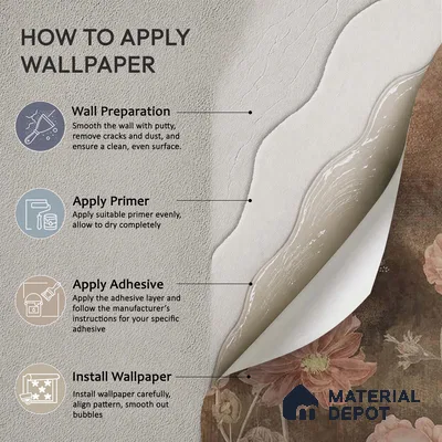 H901812 Dusky Charm, Rustic Floral Theme Wallpaper, Customised Sukoon Series Canvas Florals Design (Customised Size Wallpaper)