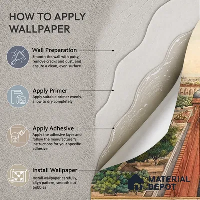 Imperial Delhi, Indian Scenic Wallpaper, Customised Sukoon Series Handmade Nature Design (Customised Size Wallpaper)