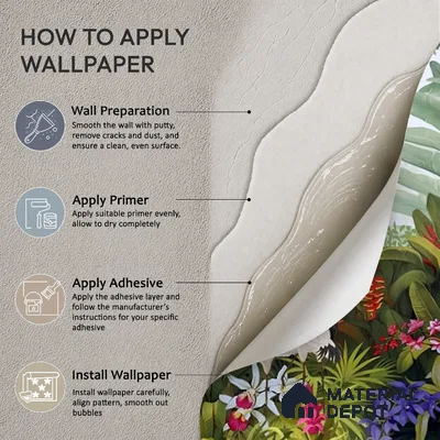 Island Breeze, Tropical Wallpaper for Rooms, Customised Sukoon Series Handmade Tropical Design (Customised Size Wallpaper)