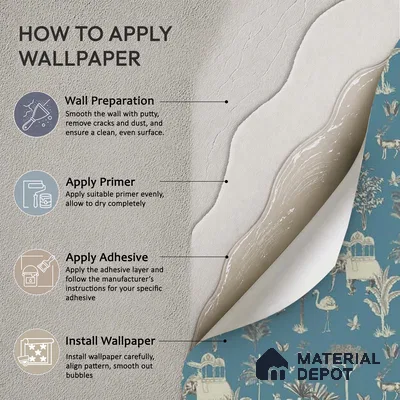 Itihaas, Indian Theme Room Wallpaper, Blue Sukoon Series Canvas Patterned Design (Customised Size Wallpaper)