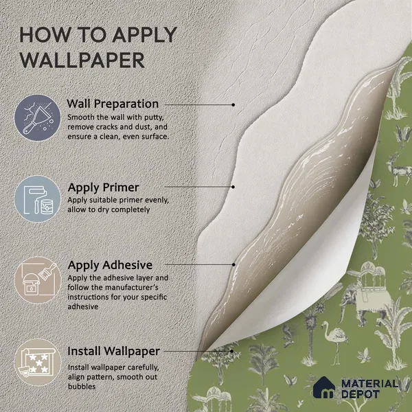 Itihaas, Indian Theme Room Wallpaper, Green Sukoon Series Canvas Patterned Design (Customised Size Wallpaper)