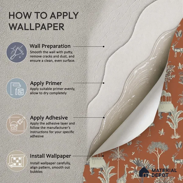 Itihaas, Indian Theme Room Wallpaper, Red Sukoon Series Handmade Patterned Design (Customised Size Wallpaper)