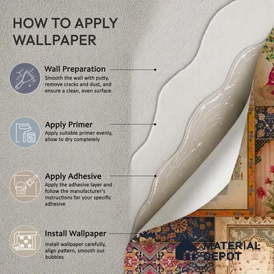 Kahani, Indian Art Theme Wallpaper, Customised Sukoon Series Handmade Abstract Design (Customised Size Wallpaper)