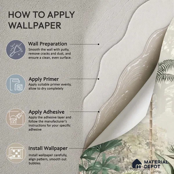 Kovalam Paradise, Palms Wallpaper for Rooms, Green, Customised Sukoon Series Handmade Nature Design (Customised Size Wallpaper)
