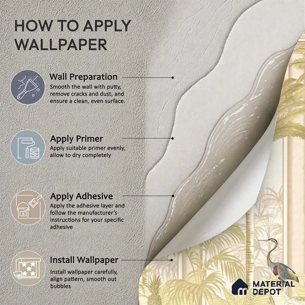 Malang, Tropical Theme Wallpaper for Walls Sukoon Series Handmade Tropical Design (Customised Size Wallpaper)