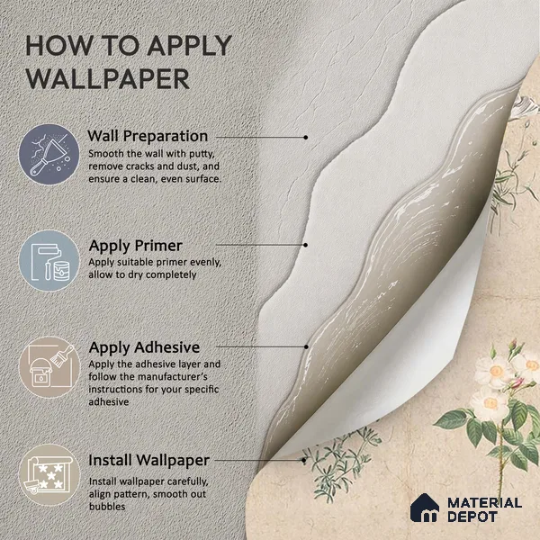 H902712 Mehek, Botanical Rendition Room Wallpaper Sukoon Series Canvas Florals Design (Customised Size Wallpaper)