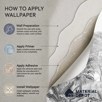 Monochrome Palm haven Wallpaper for Walls Sukoon Series Handmade Nature Design (Customised Size Wallpaper)