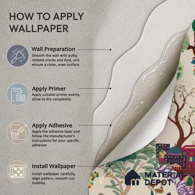 Pashmina, Indian Shawl Inspired Wallpaper for Rooms Sukoon Series Handmade Abstract Design (Customised Size Wallpaper)