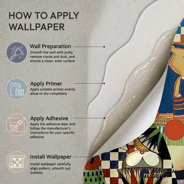 Poetry, Modern Wallpaper for Homes Sukoon Series Canvas Abstract Design (Customised Size Wallpaper)