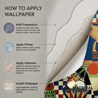 Poetry, Modern Wallpaper for Homes Sukoon Series Handmade Abstract Design (Customised Size Wallpaper)