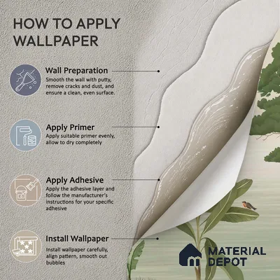 Prakriti Beautiful Trees Wallpaper Sukoon Series Handmade Nature Design (Customised Size Wallpaper)