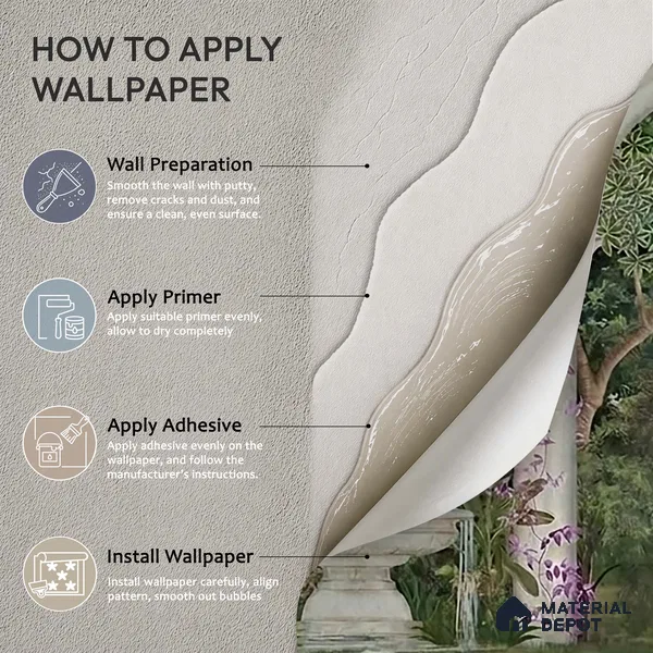 Saanjh, Foliage Theme Wallpaper for Walls Sukoon Series Canvas Patterned Design (Customised Size Wallpaper)