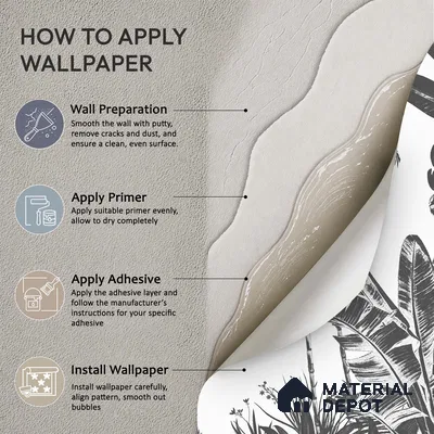 Tropical Monochrome, Room Wallpaper Sukoon Series Canvas Tropical Design (Customised Size Wallpaper)