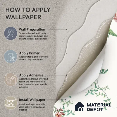 Unique Hanging Floral and Bird Wallpaper for Bedrooms Sparkla N Shine Series Soft Feel Florals Design (Customised Size Wallpaper)