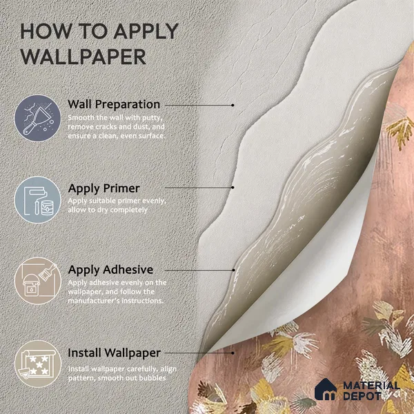 Worth It, Abstract Pattern Wallpaper Design for Walls, Pink Sukoon Series Handmade Abstract Design (Customised Size Wallpaper)