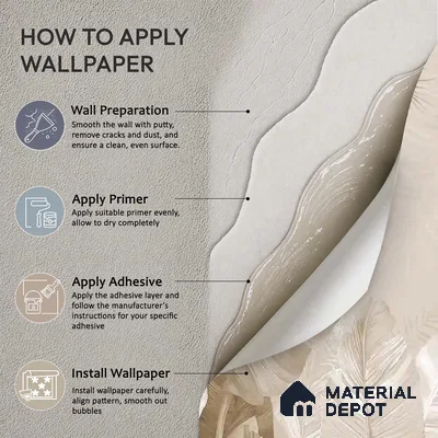 Pallav A Beige Color Tropical Canvas (Customised Wallpaper)