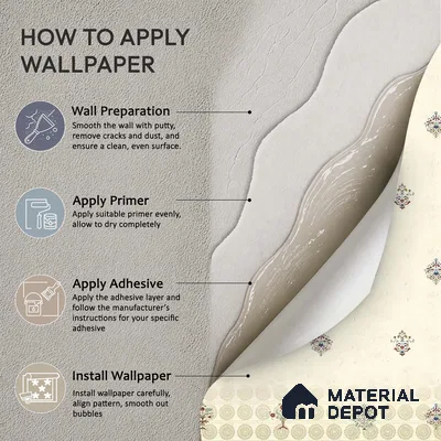WP 03672 C | Yellow Indian Motif for Rooms | Off-White & Grey Ditsy Sprig Floral Look Wallpaper Handmade (Customised Size)