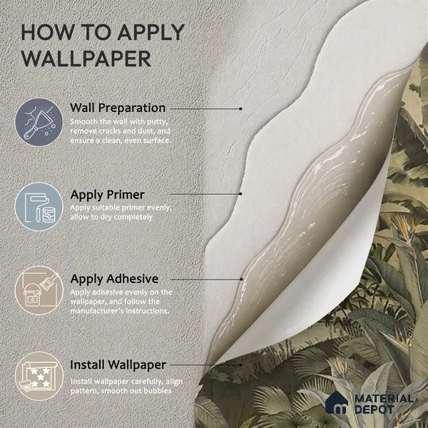 Lush European Landscape Sandstone Finish (Customised Wallpaper)