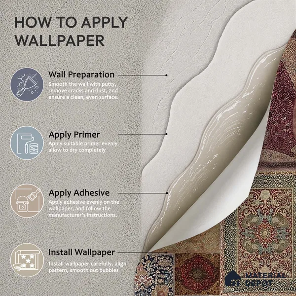 Aalishan Exquisite Indian Carpet Design Handmade Wallpaper for Walls