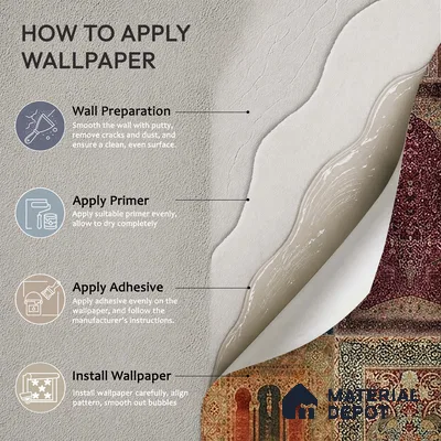 Aalishan Exquisite Indian Carpet Design Sandstone Wallpaper for Walls