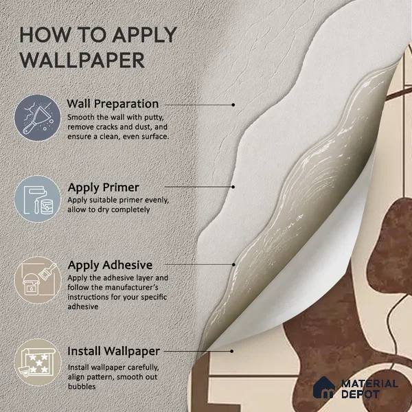 Timeless Structures Brown Abstract Customised Handmade Wallpaper for Rooms