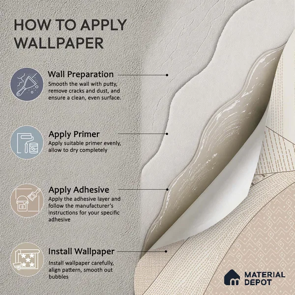 Katha Abstract Landscape Soft Feel Wallpaper in Indian Kantha Pattern