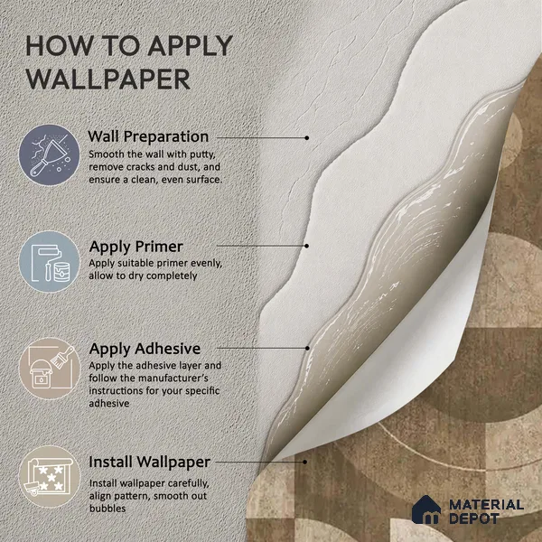 Sutra Sepia Abstract Geometric Pattern 10 Meter x 19.68 inches Canvas Wallpaper - 54 Sq. Ft. | Minimum 15% wastage during installation